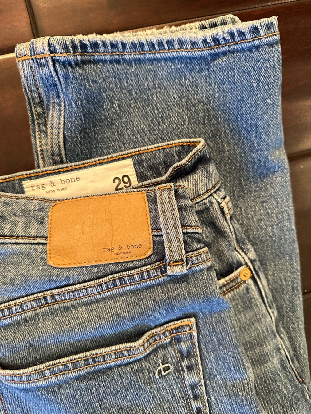 rag & bone Wren High Rise Slim Straight Size 29